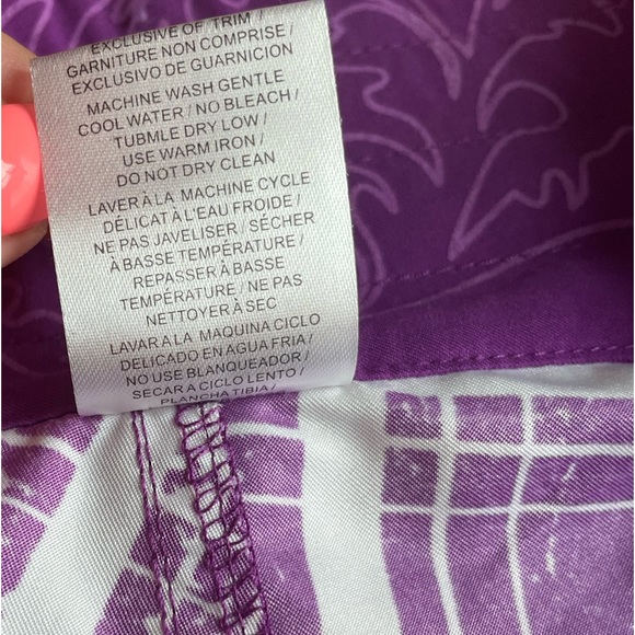 Y2K Body Glove Board Shorts Women’s Purple & White NEW - Picture 4 of 9